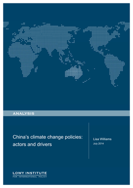 China's Climate Change Policies