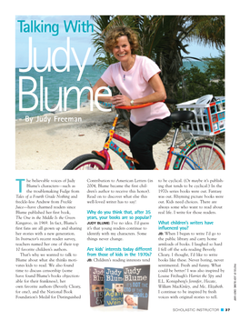 Talking with Judy Blume by Judy Freeman