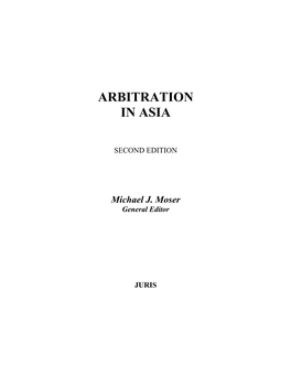 Arbitration in Asia