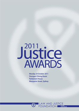 2011 Justice Awards Program