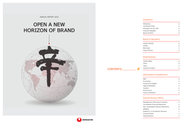 Open a New Horizon of Brand