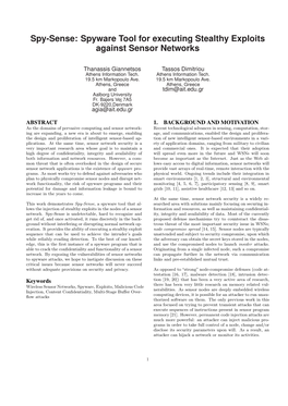Spy-Sense: Spyware Tool for Executing Stealthy Exploits Against Sensor Networks