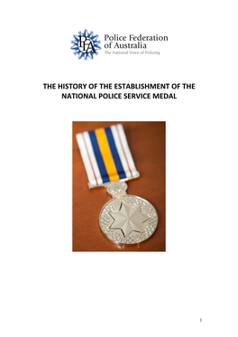 National Police Service Medal