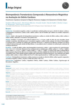 Transthoracic Impedance Compared to Magnetic Resonance Imaging in the Assessment of Cardiac Output