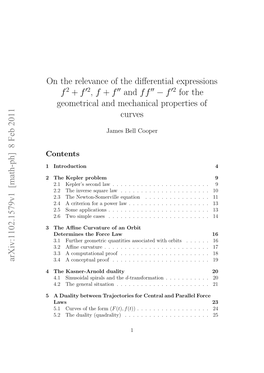 On the Relevance of the Differential Expressions $ F^ 2+ F'^ 2$, $ F+ F