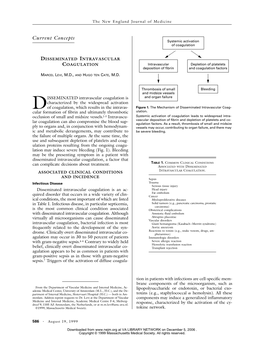 081999 Disseminated Intravascular Coagulation