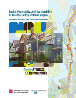 Equity, Opportunity, and Sustainability in the Central Puget Sound Region