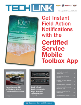 Certified Service Mobile Toolbox App