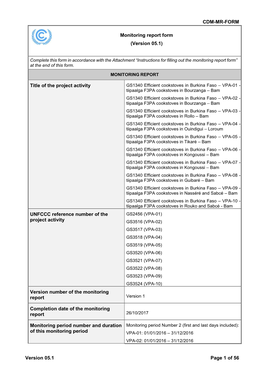 F-CDM-MR: Monitoring Report Form. Version 03.2