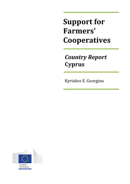 Support for Farmers' Cooperatives Country Report Cyprus