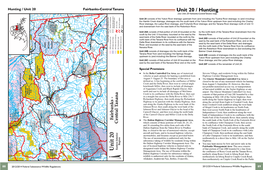 Hunting / Unit 20 Fairbanks-Central Tanana Unit 20 / Hunting (See Unit 20 Fairbanks-Central Tanana Map)