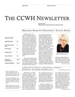 The Ccwh Newsletter