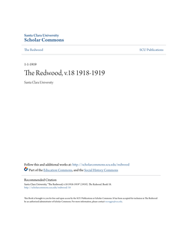 The Redwood, V.18 1918-1919 Santa Clara University