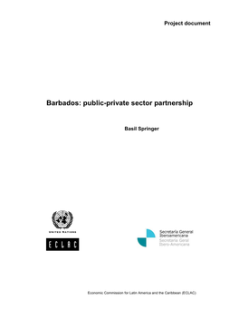 Barbados: Public-Private Sector Partnership