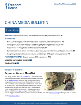 China Media Bulletin