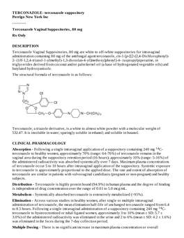 Terconazole Vaginal Suppositories, 80 Mg Rx Only