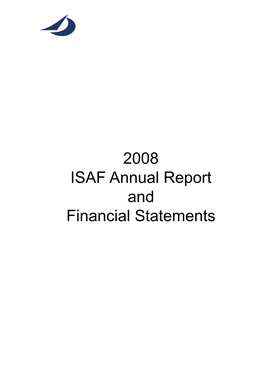 2008 ISAF Annual Report and Financial Statements