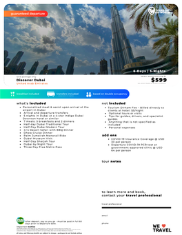 Discover Dubai 6-Days