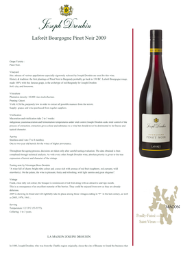 Laforêt Bourgogne Pinot Noir 2009