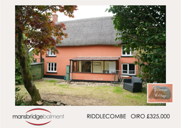 Riddlecombe Oiro £325,000