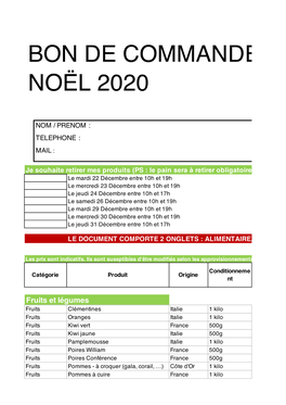 Précommandes Noël Au Gramme Près