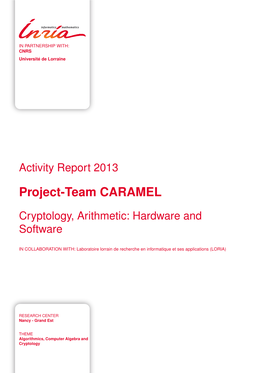 Project-Team CARAMEL