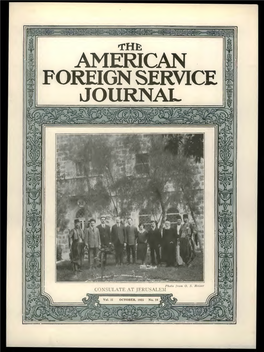 The Foreign Service Journal, October 1925