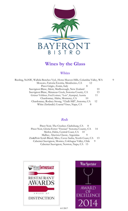 Wines by the Glass