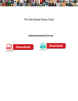 Pro Set Santa Claus Card