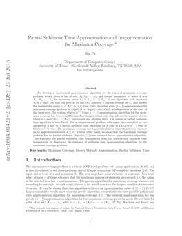 Partial Sublinear Time Approximation and Inapproximation for Maximum