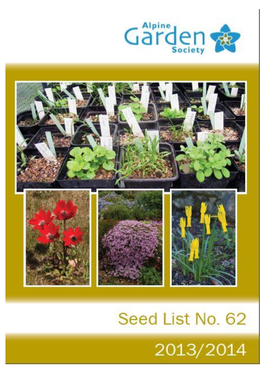 AGS-Seed-List-No.62 2013-2014
