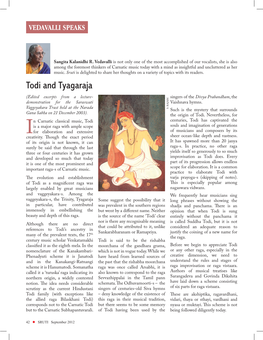 Todi and Tyagaraja