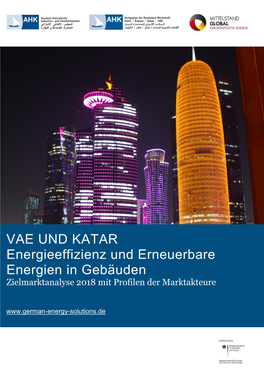 VAE UND KATAR Energieeffizienz Und Erneuerbare Energien in Gebäuden Zielmarktanalyse 2018 Mit Profilen Der Marktakteure