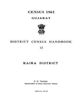 District Census Handbook, 12 Kaira