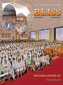 September-October 2013 Annual Subscription ` 80/- 1 MURTI-PRATISHTHAS of NEW BAPS MANDIRS 10 July 2013, Sarangpur