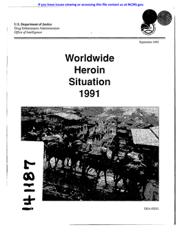 Worldwide Heroin Situation 1991
