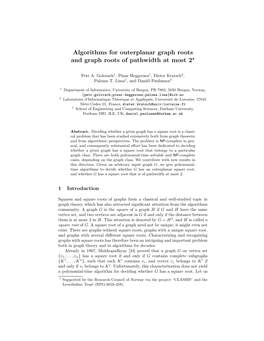 Algorithms for Outerplanar Graph Roots and Graph Roots of Pathwidth at Most 2⋆