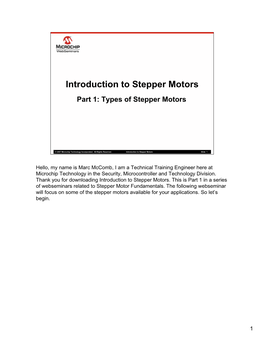 Introduction to Stepper Motors Part 1: Types of Stepper Motors