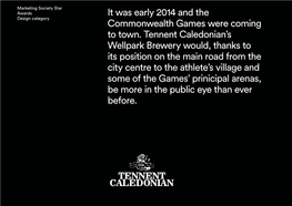 It Was Early 2014 and the Commonwealth Games Were