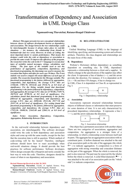 Transformation of Dependency and Association in UML Design Class