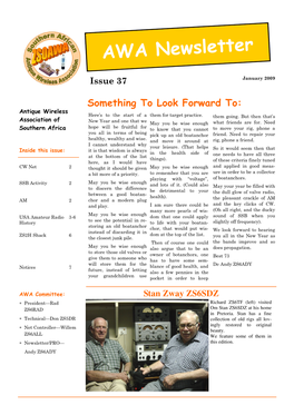 37 AWA News Jan 2009