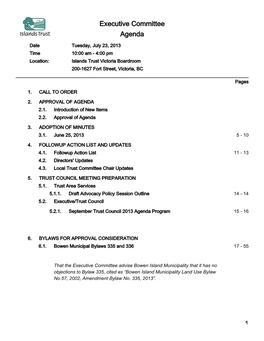 Bylaws for Approval Consideration 6.1