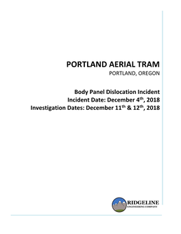 Portland Aerial Tram Portland, Oregon