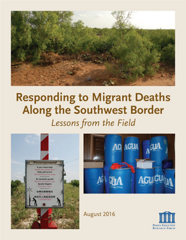 Responding to Migrant Deaths Along the Southwest Border Lessons from the Field