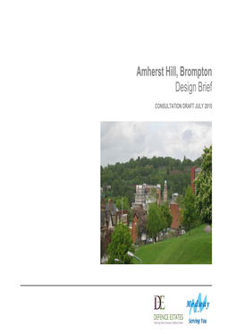 Amherst Hill, Brompton Design Brief