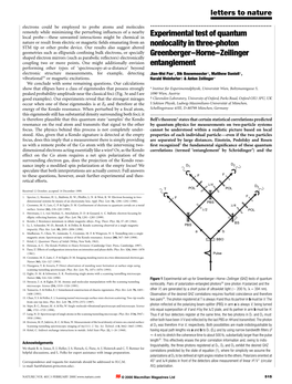 Experimental Test of Quantum Nonlocality in Three-Photon