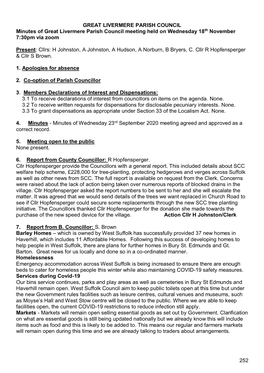 Barningham Parish Council