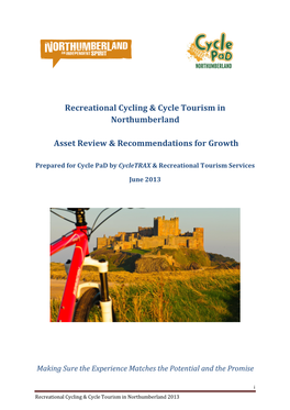 Recreational Cycling & Cycle Tourism in Northumberland Asset Review