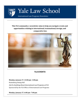 International Law Programs Newsletter YLS