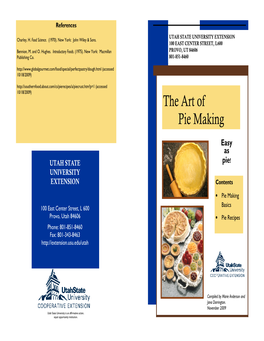 The Art of Pie Making